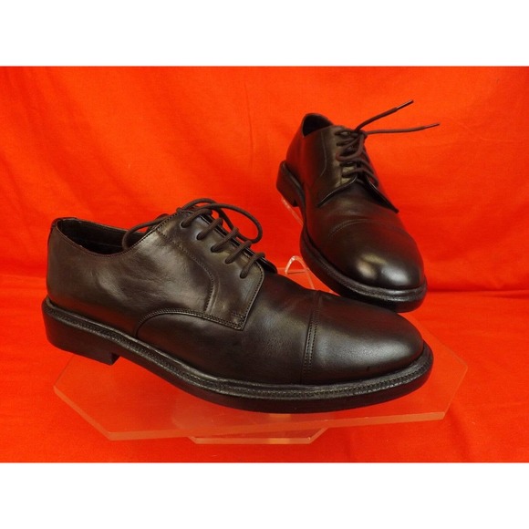 BURBERRY REDWORTHS BROWN LEATHER SHEARLING DERBY OXFORDS 43.5 10.5 $795 ITALY